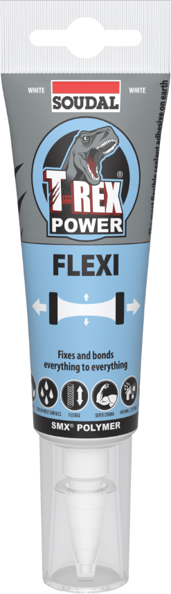 SOUDAL T-REX POWER FLEXI - BRIGHT WHITE 125ML 